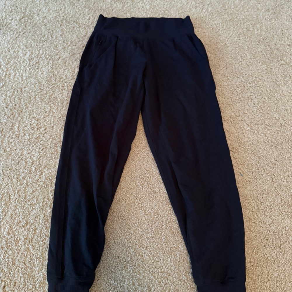 Athleta Black Track Pants Relaxed Fit Joggers